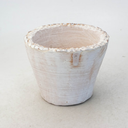 陶器製（3号ポット相当）多肉植物の欲しがる植木鉢 SMM-7285 1枚目の画像