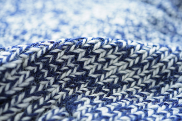 【即納可】アルパカｘウール・へちま衿ベスト（N-360093-ネイビー）・ペルーニット 