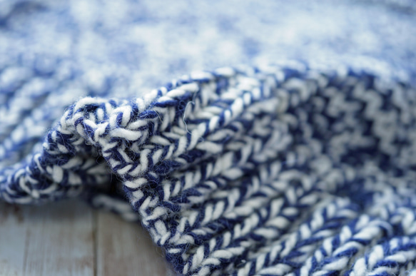 【即納可】アルパカｘウール・へちま衿ベスト（N-360093-ネイビー）・ペルーニット 