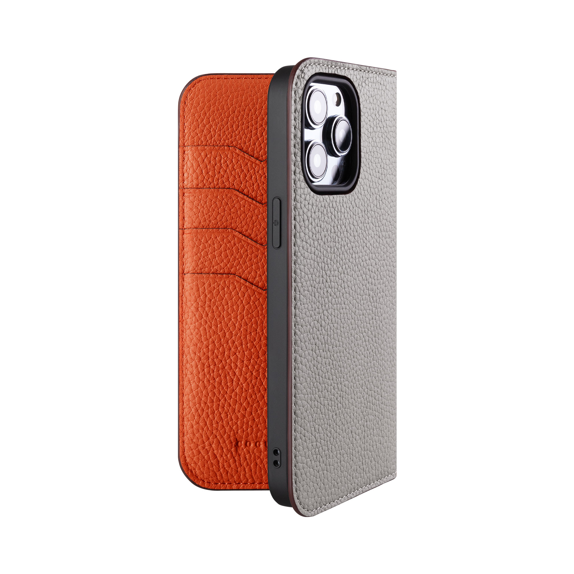 iPhone14ProMax 本革ダイアリーケース（手帳型）カメラホール仕様改善<COPDE>