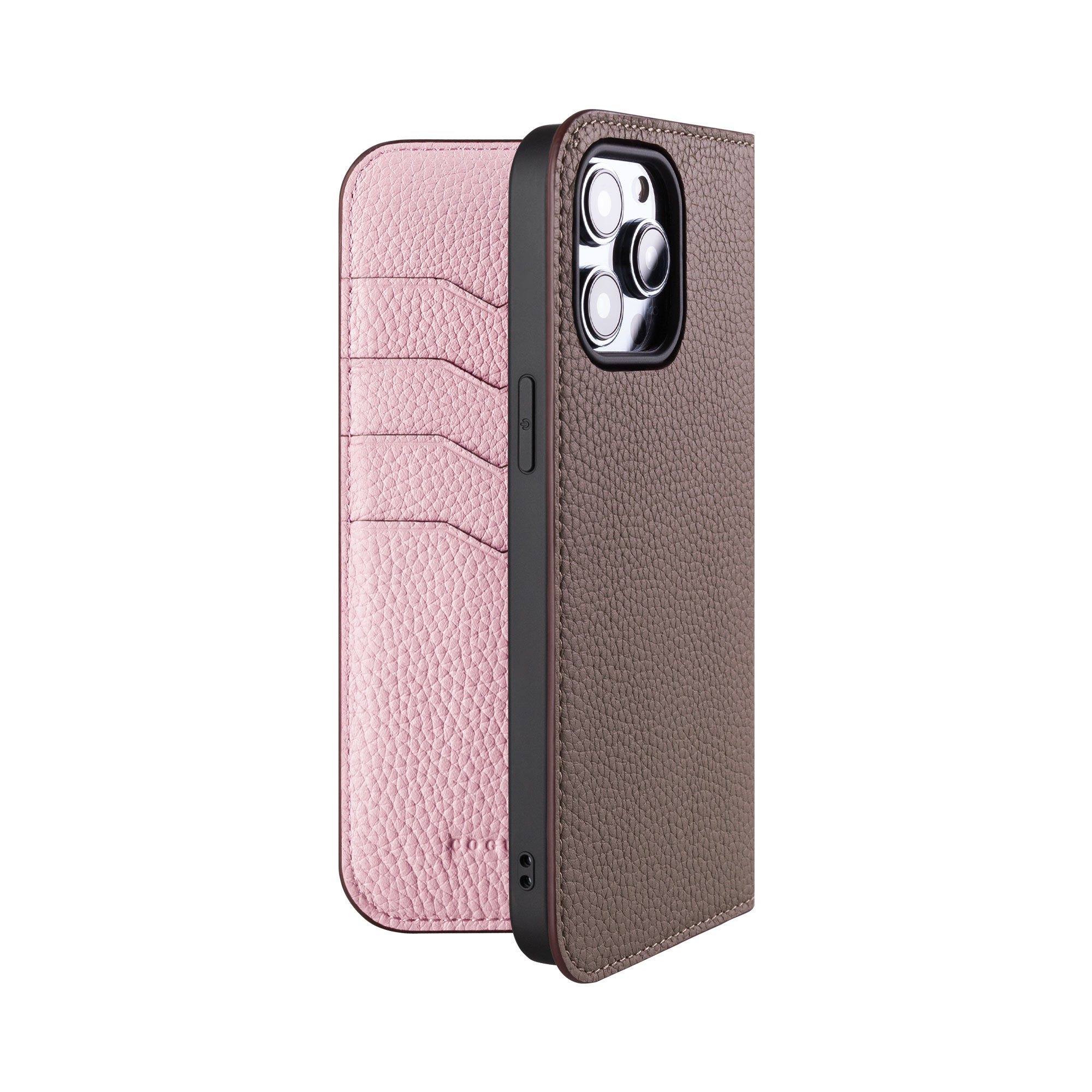 iPhone13ProMax 本革ダイアリーケース（手帳型）カメラホール仕様改善<COPDE>