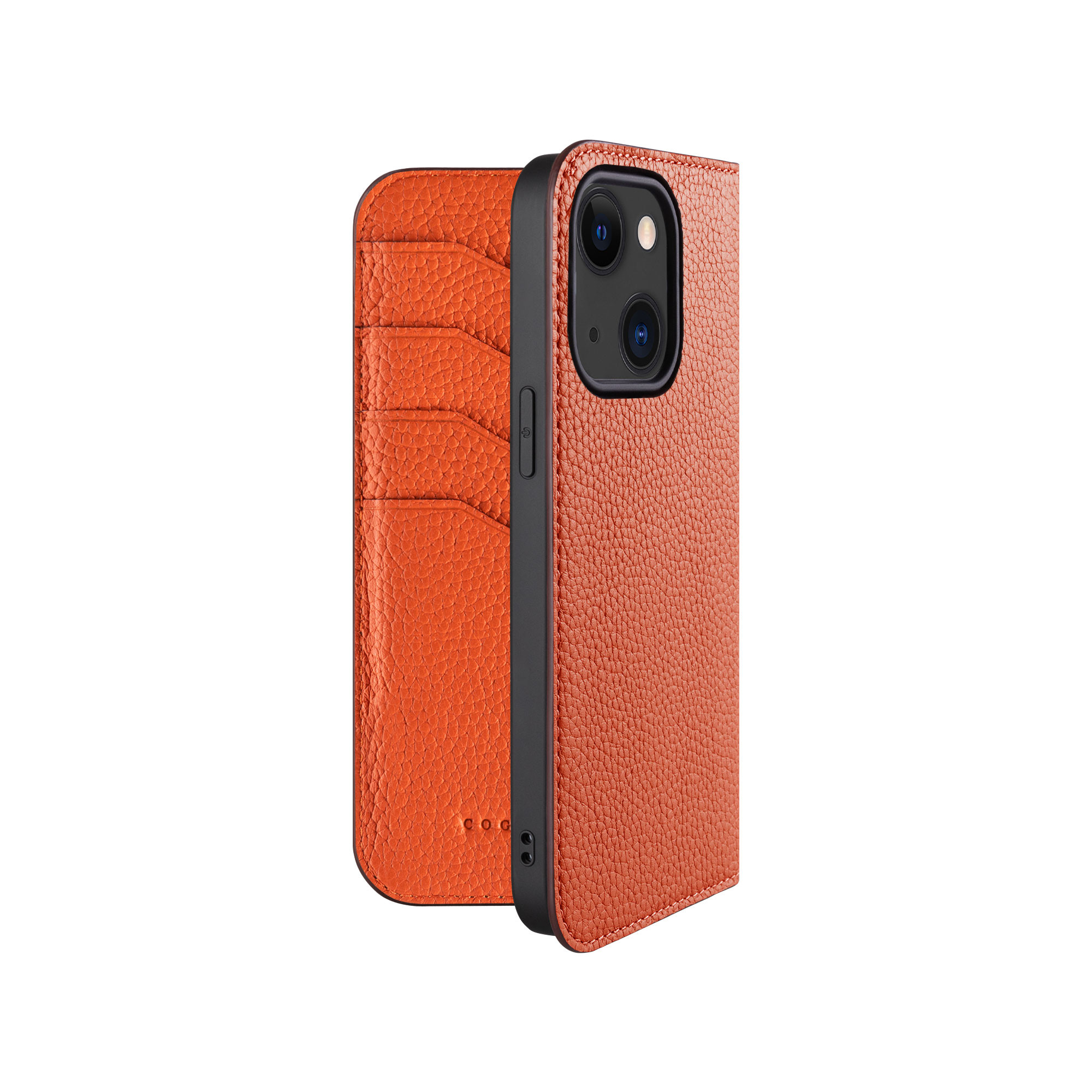 iPhone13 本革ダイアリーケース（手帳型）カメラホール仕様改善<COPDE>