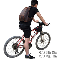 本革 リュックサック メンズ 亀状 レザー バックパック レトロ リュック アウトドア 自転車 登山 お洒落 旅行鞄 男 18枚目の画像