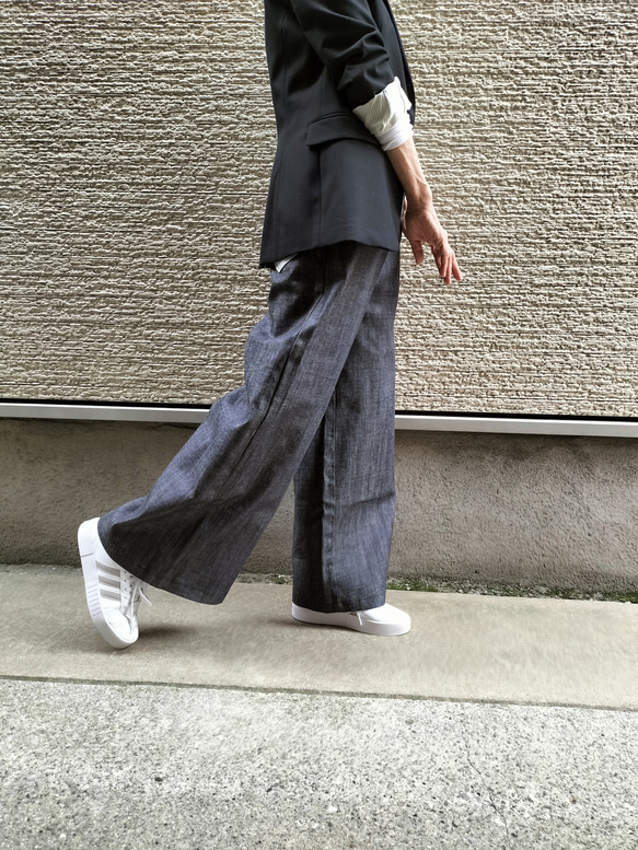 ボタンフライ クラッシュデザイン denimパンツ JN