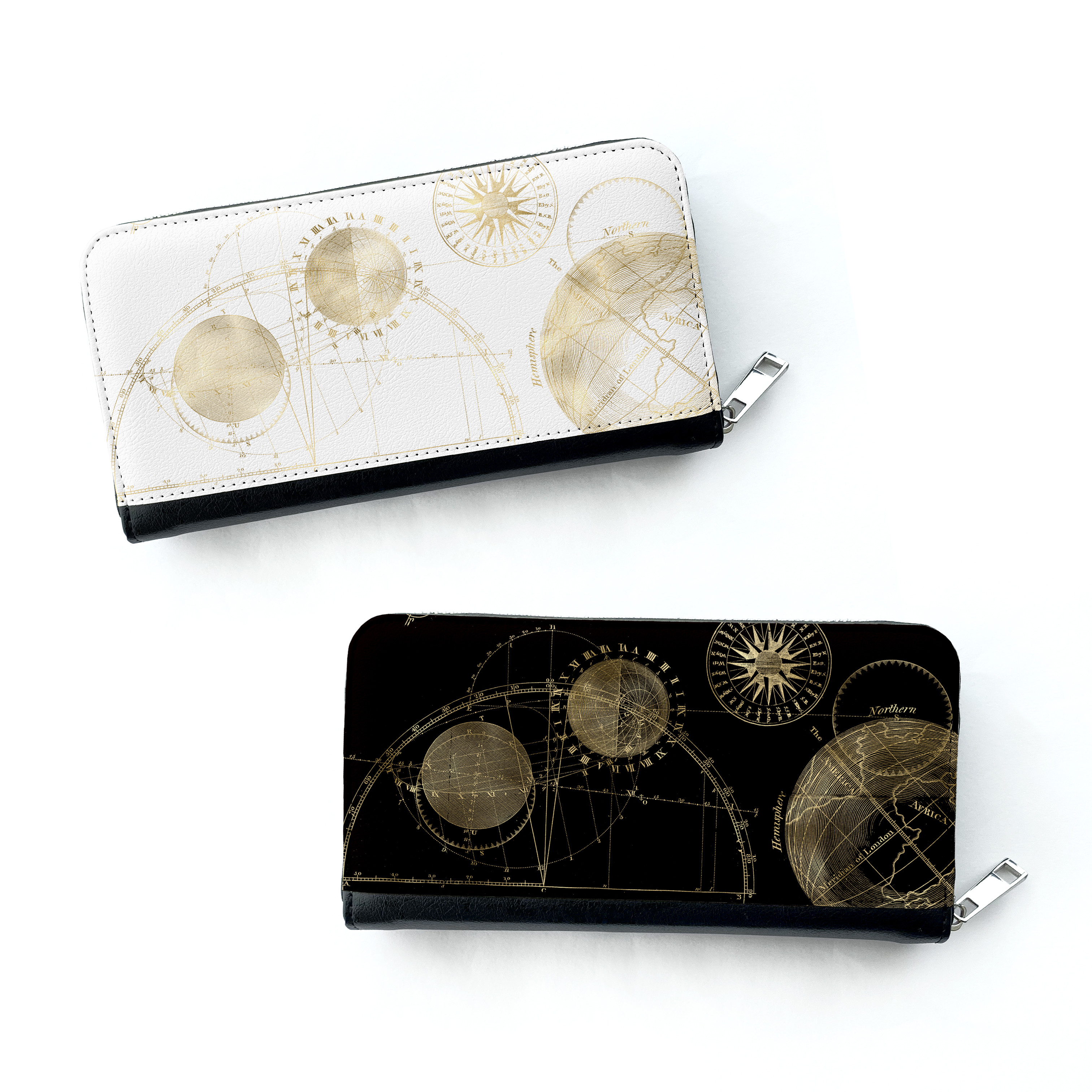 星の科学　長財布　星空　月　天体