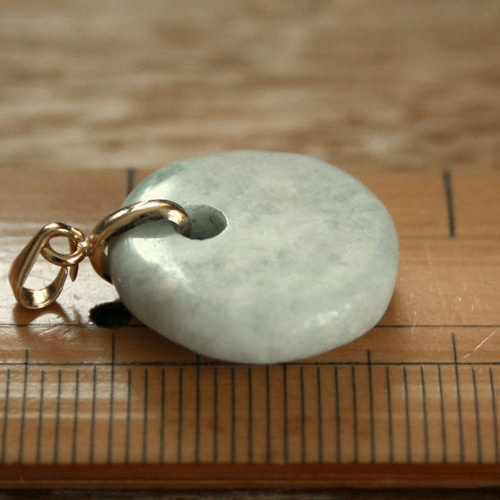 糸魚川翡翠ペンダント P01579 清山 作 17mm*17mm*4mm 糸魚川