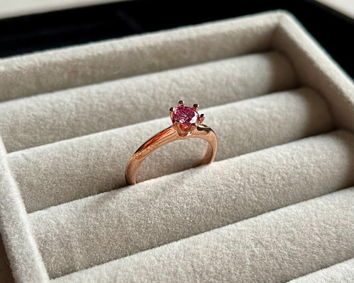 モアサナイト　指輪　3ct　ロシアンカット　百花　ピンク　フリーサイズ ピンクモアサナイト ハートシェイプ ハーモニアル ヘイロー リング