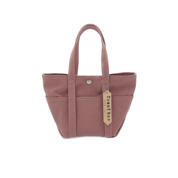 帆布mini tote bag smoky pink 2枚目の画像