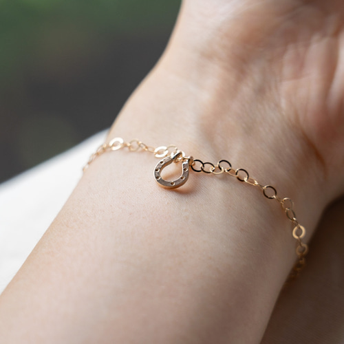 馬蹄 14kgf ブレスレット ホースシュー ブレスレット norim-ノリム