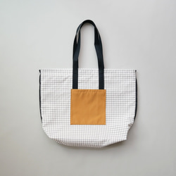 check 2way tote bag 『M』 7枚目の画像