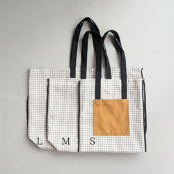 check 2way tote bag 『M』 14枚目の画像