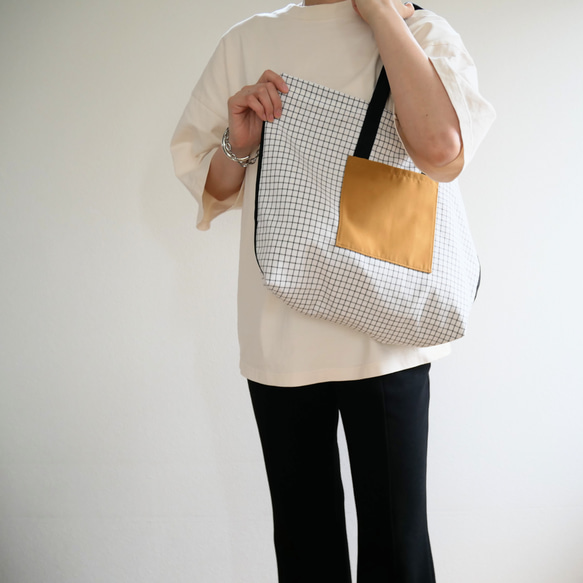 check 2way tote bag 『M』 4枚目の画像