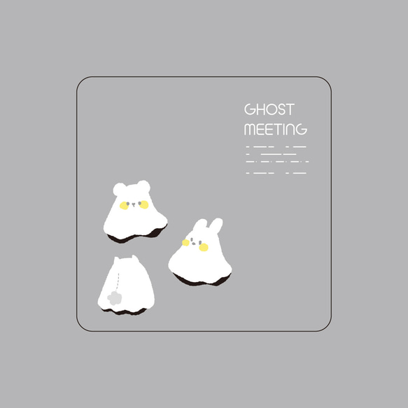 【缶のみ5個セット】かわいいおばけちゃんの缶/缶/おばけちゃん/クッキー缶 4枚目の画像