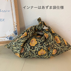 【メルマガ特集掲載】モリス　ピンパーネル　コロンとしたお出かけバッグ　麻バッグ　かごバッグ　あずま袋付き　ショルダー 8枚目の画像