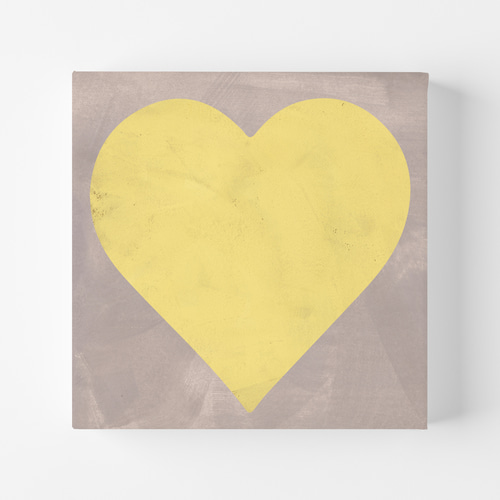 正方形キャンバスパネル_インテリアアートパネル 2枚セット ハート