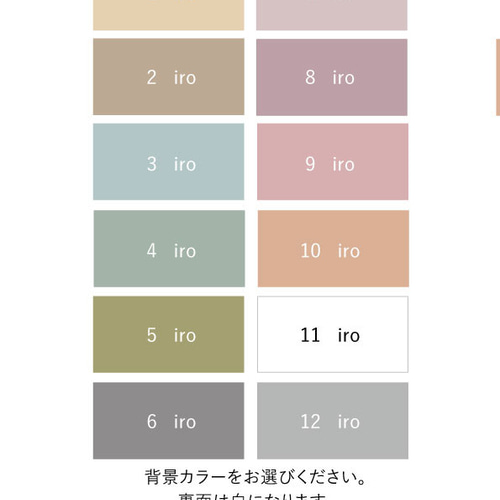 ➃名刺サイズいろいろショップカード アクセサリー台紙 30枚