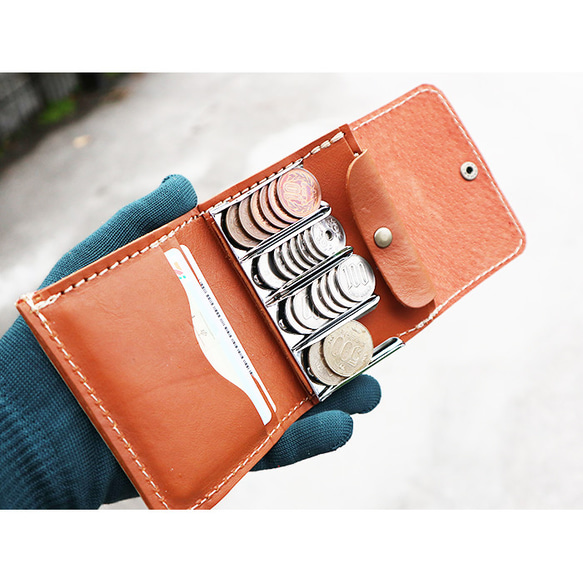 イエローパイソンのコインキャッチャー/小さい財布/コインキャッチャー 5枚目の画像