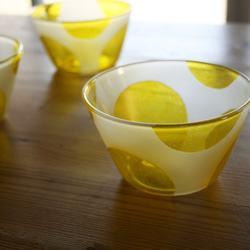 ご予約品　黄色水玉の鉢　 2枚目の画像