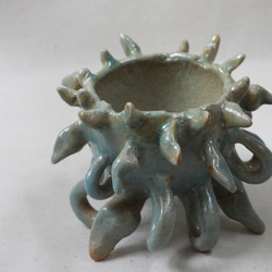海色ゆらめき陶製植木鉢 6枚目の画像