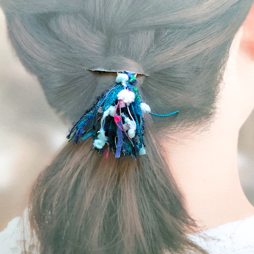 カラフルなタッセルのヘアゴム*【a257】 ヘアゴム chizu 通販｜Creema 