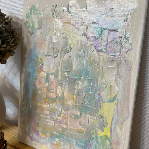 送料無料】テクスチャーアート 抽象画 煌めき メディウム 絵画