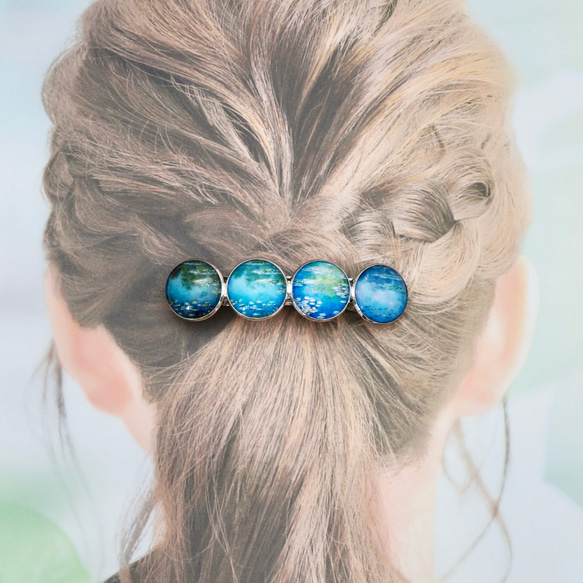 【モネ展】モネの髪飾り〔バレッタ〕 2枚目の画像