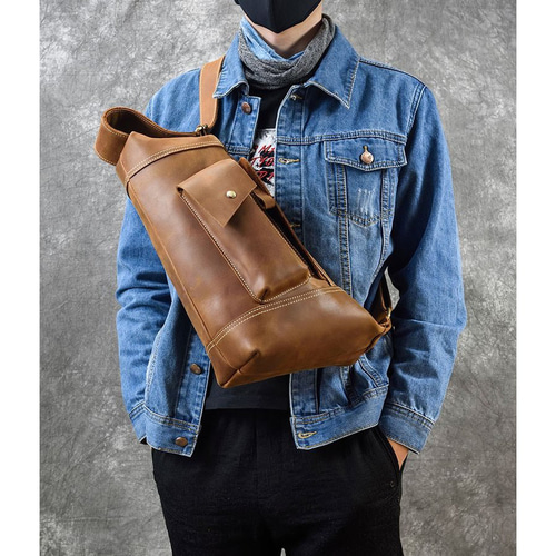 ボディバッグ 本革 かっこいい メンズ 牛革 斜めがけバッグ カジュアル