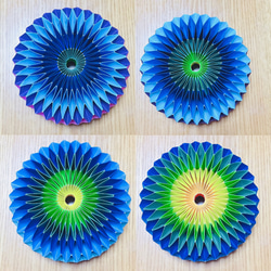 くるくると模様が変わる！ 立体の虹 万華鏡折り紙 5枚目の画像