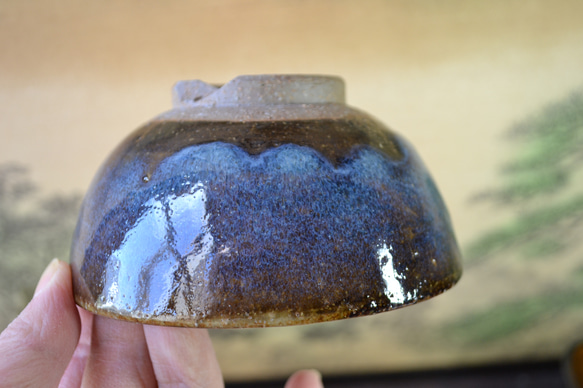 【再入荷！】飯碗小(コスモブルー)　ご飯茶碗　お茶碗　小さめ　★萩焼き　陶器　ギフト 9枚目の画像