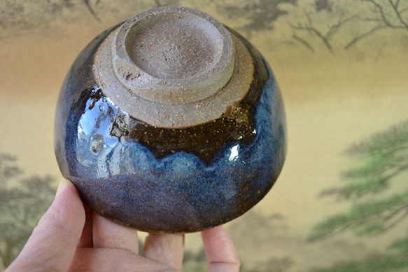 【再入荷！】飯碗小(コスモブルー)　ご飯茶碗　お茶碗　小さめ　★萩焼き　陶器　ギフト 11枚目の画像