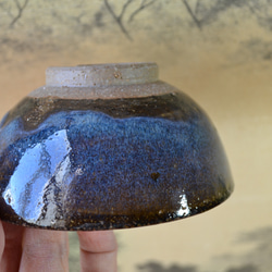 【再入荷！】飯碗小(コスモブルー)　ご飯茶碗　お茶碗　小さめ　★萩焼き　陶器　ギフト 7枚目の画像