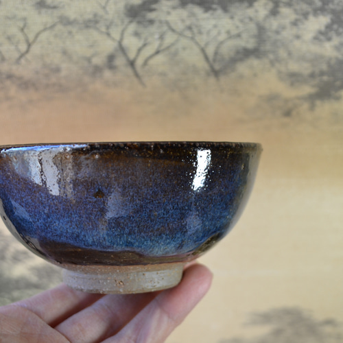 再入荷！】飯碗小(コスモブルー) ご飯茶碗 お茶碗 小さめ ☆萩焼き