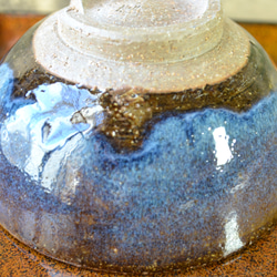 【再入荷！】飯碗小(コスモブルー)　ご飯茶碗　お茶碗　小さめ　★萩焼き　陶器　ギフト 6枚目の画像