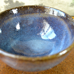 【再入荷！】飯碗小(コスモブルー)　ご飯茶碗　お茶碗　小さめ　★萩焼き　陶器　ギフト 5枚目の画像