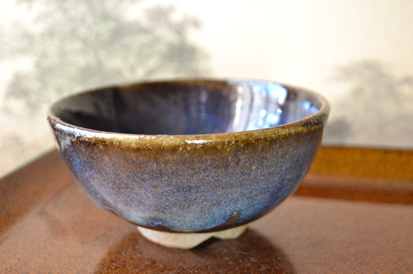 【再入荷！】飯碗小(コスモブルー)　ご飯茶碗　お茶碗　小さめ　★萩焼き　陶器　ギフト 14枚目の画像