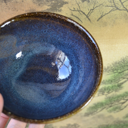 【再入荷！】飯碗小(コスモブルー)　ご飯茶碗　お茶碗　小さめ　★萩焼き　陶器　ギフト 10枚目の画像