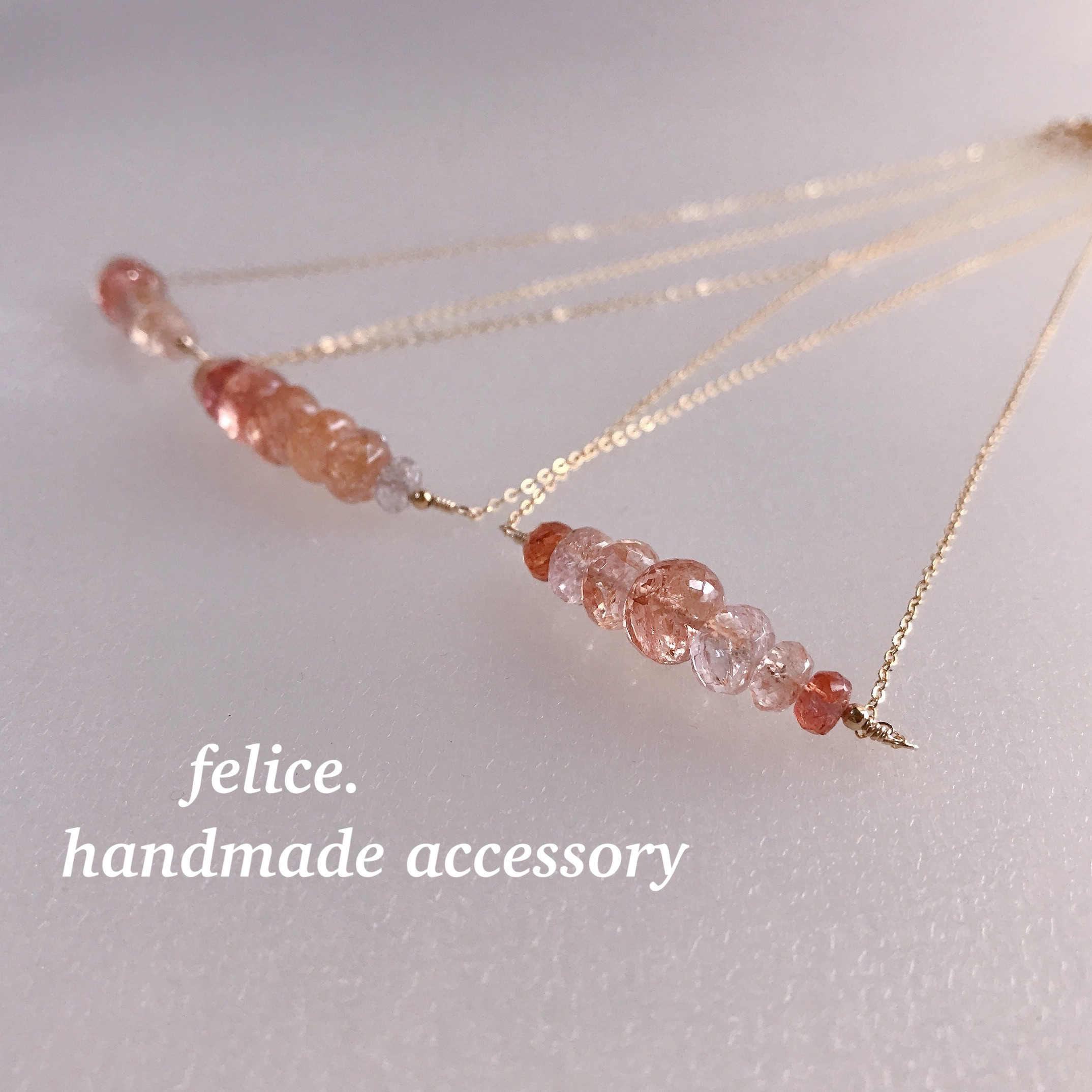 インペリアルトパーズ◇ネックレス14kgf