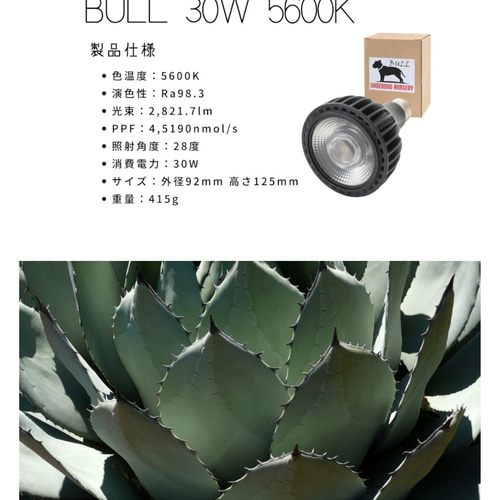植物育成LEDライトスタンド［オーク］LED.サーキュレーター付属