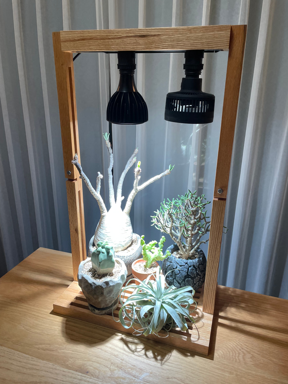 植物育成LEDライトスタンド［ナラ］LED.サーキュレーター付属 6枚目の画像