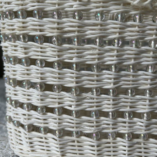 籐のかご（プラスチックビーズ入り） かごバッグ k-rattan 通販