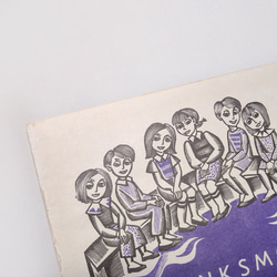 少年少女 子供たち リトアニア洋書 カルトン 戯画 イラスト図版 ヴィンテージペーパー 2003－1 5枚目の画像
