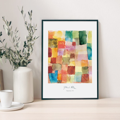 パウル・クレー Watercolour アートポスター アブストラクト