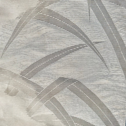 creema限定　着物のタペストリー　アンティーク　流木と涼しげな草原　ワケありな逸品　掛け軸　着物リメイク　インテリア 6枚目の画像