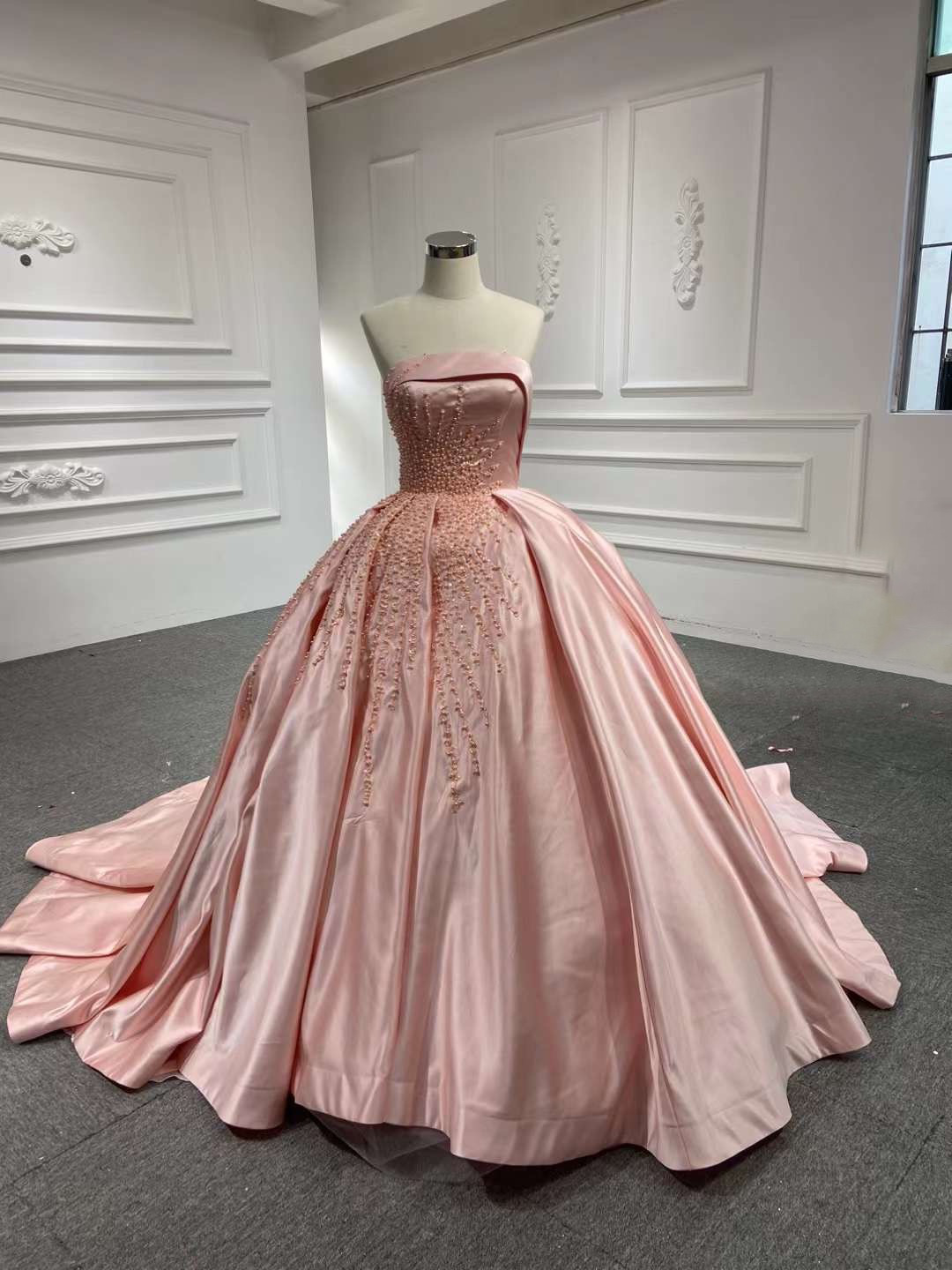 ＊結婚式お色直し＊ビーズ刺繍 ストラップドレス ストラップドレス ＊結婚式お色直し＊ビーズ刺繍