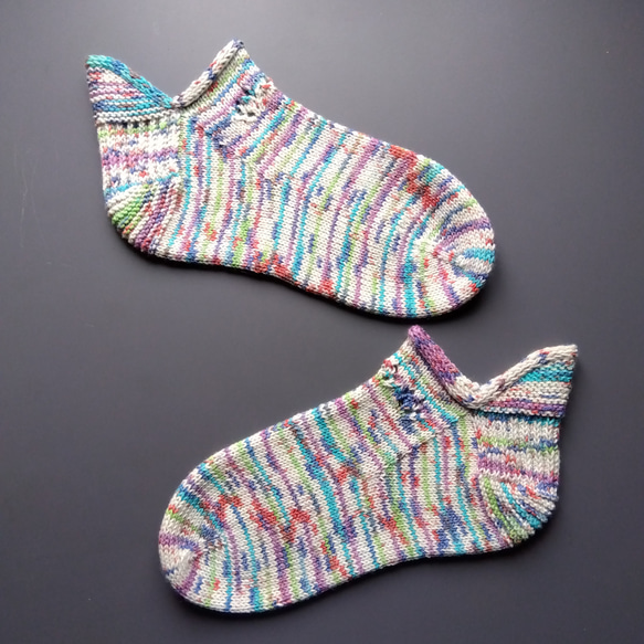 ショート丈ソックス・24～25㎝【コットン混紡】＊洗濯機OK！ 5枚目の画像