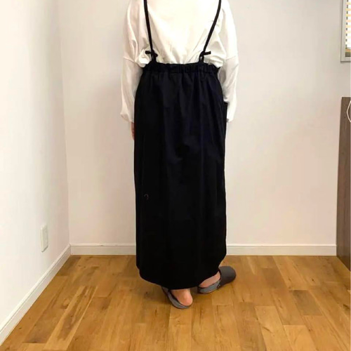 楽天市場】（ロング丈登場）ブラックデニム サロペット 体型