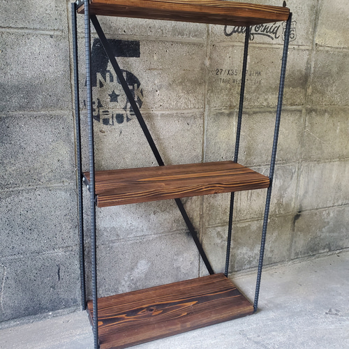 男前インテリア アイアンラック 植物 アイアンシェルフ キャンプ 収納