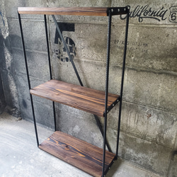 男前インテリア アイアンラック 植物 アイアンシェルフ キャンプ