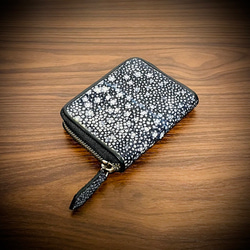 スタースティングレイ ミニ財布 ガルーシャ コインケース 小銭入れ 小さい財布 イバラエイ 梅花皮 3枚目の画像