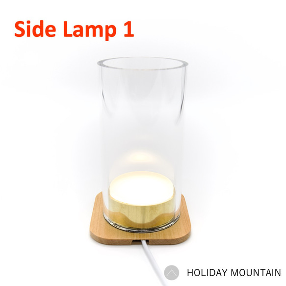 ワイヤレス充電器にのせるだけで照らすコードレスLEDランプ / Side Lamp 1 1枚目の画像